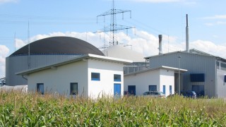 Außenansicht der Biogasanlage Neuried