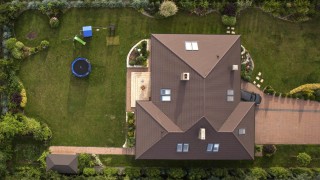 Haus aus der Vogelperspektive Haus aus der Vogelperspektive