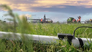 Helikopter für die seismische Voruntersuchungen