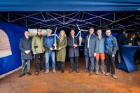Pressetermin zur Einweihung des Windparks mit Umweltministerin Thekla Walker