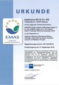 badenova jetzt EMAS-validiert