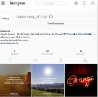 badenova Unternehmensprofil auf Instagram