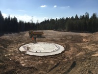 Das Fundament Windpark Hohenlochen